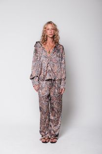 Camisa de Cetim Paisley