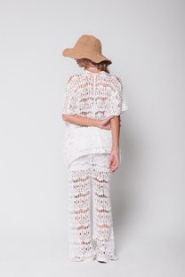 Conjunto de Tricot Kimono Branco
