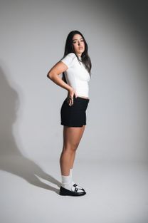 Mini Short Alfaiataria Preto