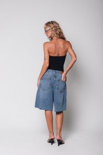 Bermuda Jeans Azul 