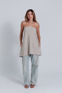 Blusa Alfaiataria Tulipa Bege
