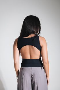 Body Costas Abertas Preto