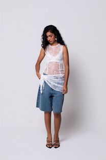 Regata Recortes de Renda Off White