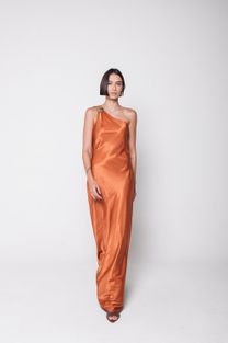 Vestido Metal Bronze
