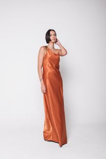 Vestido Metal Bronze