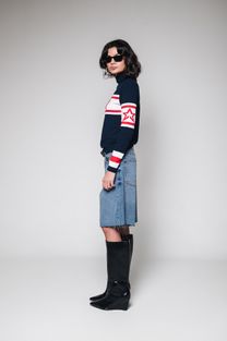 Blusa de Tricot Manga Longa Ski 