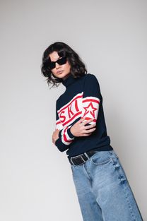 Blusa de Tricot Manga Longa Ski 