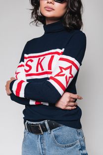 Blusa de Tricot Manga Longa Ski 