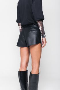 Mini Short de Couro