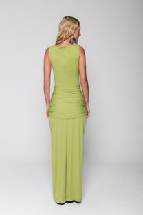 Vestido Longo Argola Verde