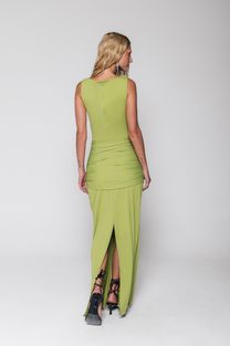 Vestido Longo Argola Verde