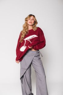 Calça Saia Cinza
