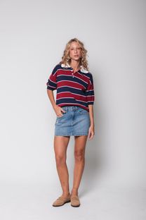 Mini Saia Jeans Azul