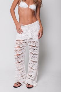 Conjunto de Tricot Kimono Branco
