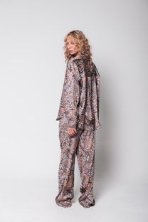 Camisa de Cetim Paisley
