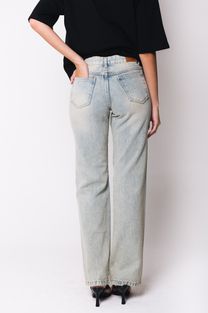Calça Jeans Reta Azul