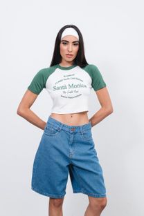T-shirt Santa Mônica Bicolor