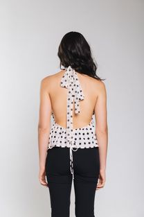Blusa Frente Única Poá