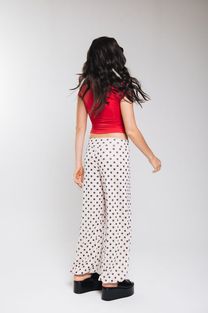 Calça Aladim Estampada Poá