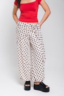 Calça Aladim Estampada Poá