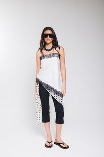 Regata de Cetim com Renda Off White