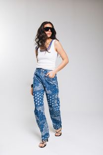 Calça Jeans Bandana