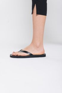 Chinelo Couro Preto 