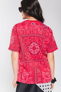 T-shirt Bandana Vermelha 