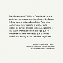 Zicartola: Política e samba na casa  de Cartola e dona Zica | Zicartola: Politics and Samba at the Home of Cartola and Dona Zica