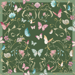 Scarf Art Noveau Vert