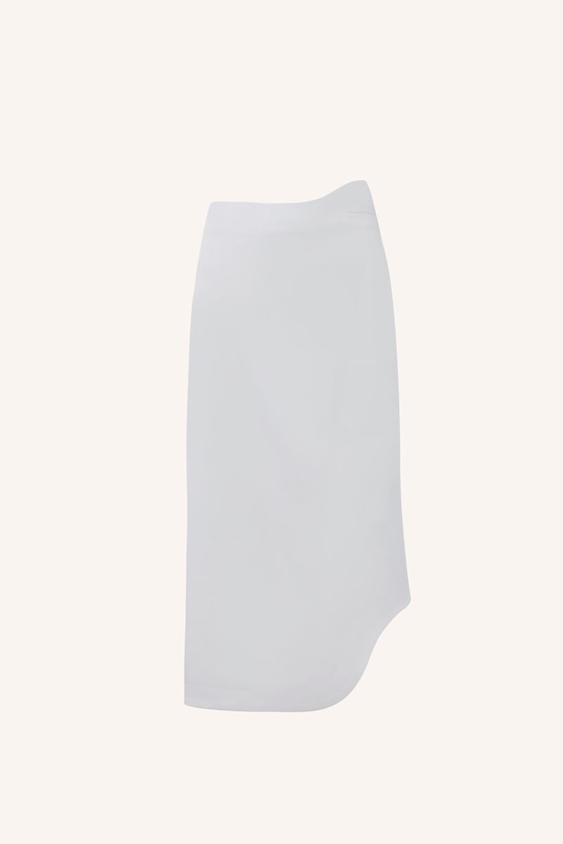 SAIA X-TUDO MIDI BRANCO | X-TUDO MIDI SKIRT WHITE