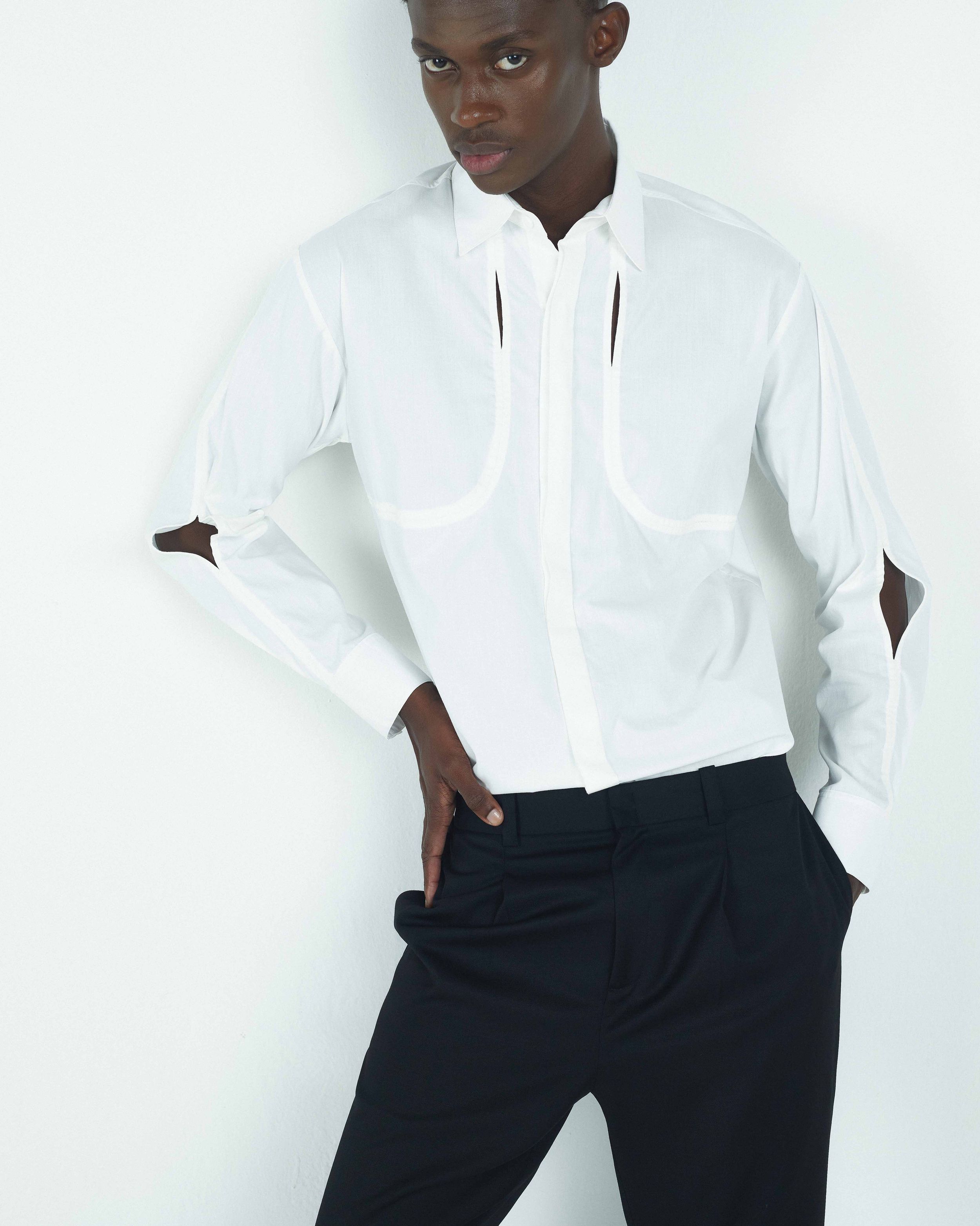 CAMISA MANGA LONGA OPALA BRANCO | OPALA LONG SLEEVE SHIRT WHITE