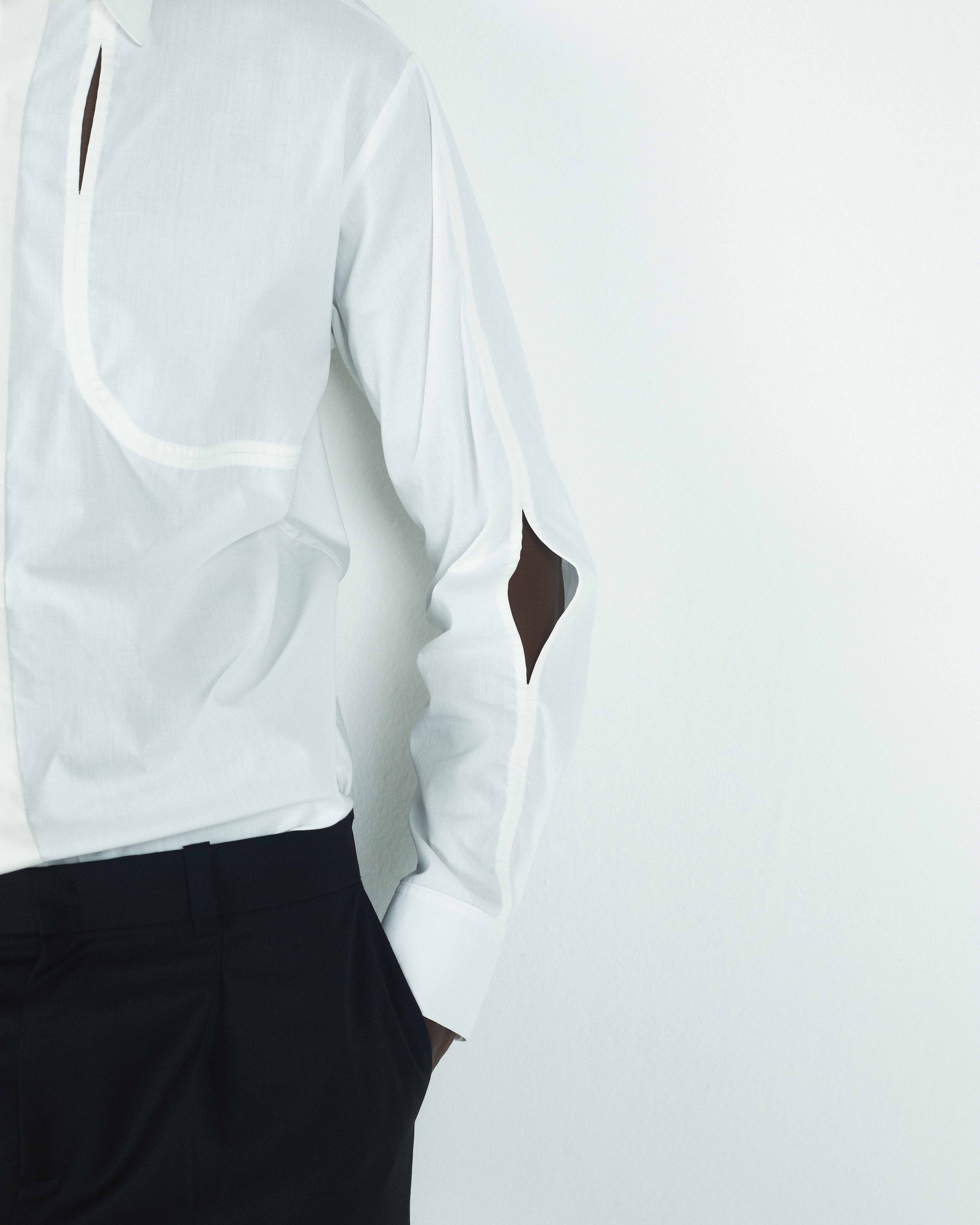 CAMISA MANGA LONGA OPALA BRANCO | OPALA LONG SLEEVE SHIRT WHITE