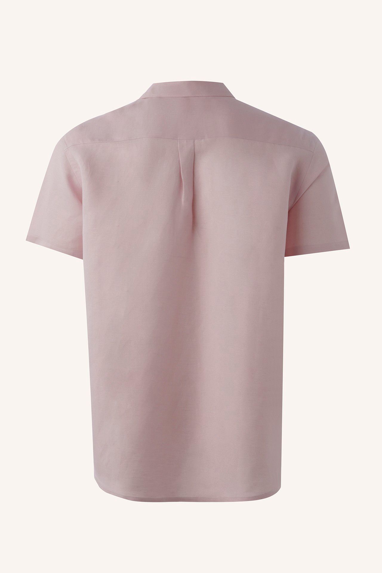CAMISA MANGA CURTA VISCOLINHO LOGO BORDADO ROSA | VISCOSE SHORT SLEEVE SHIRT PINK LOGO