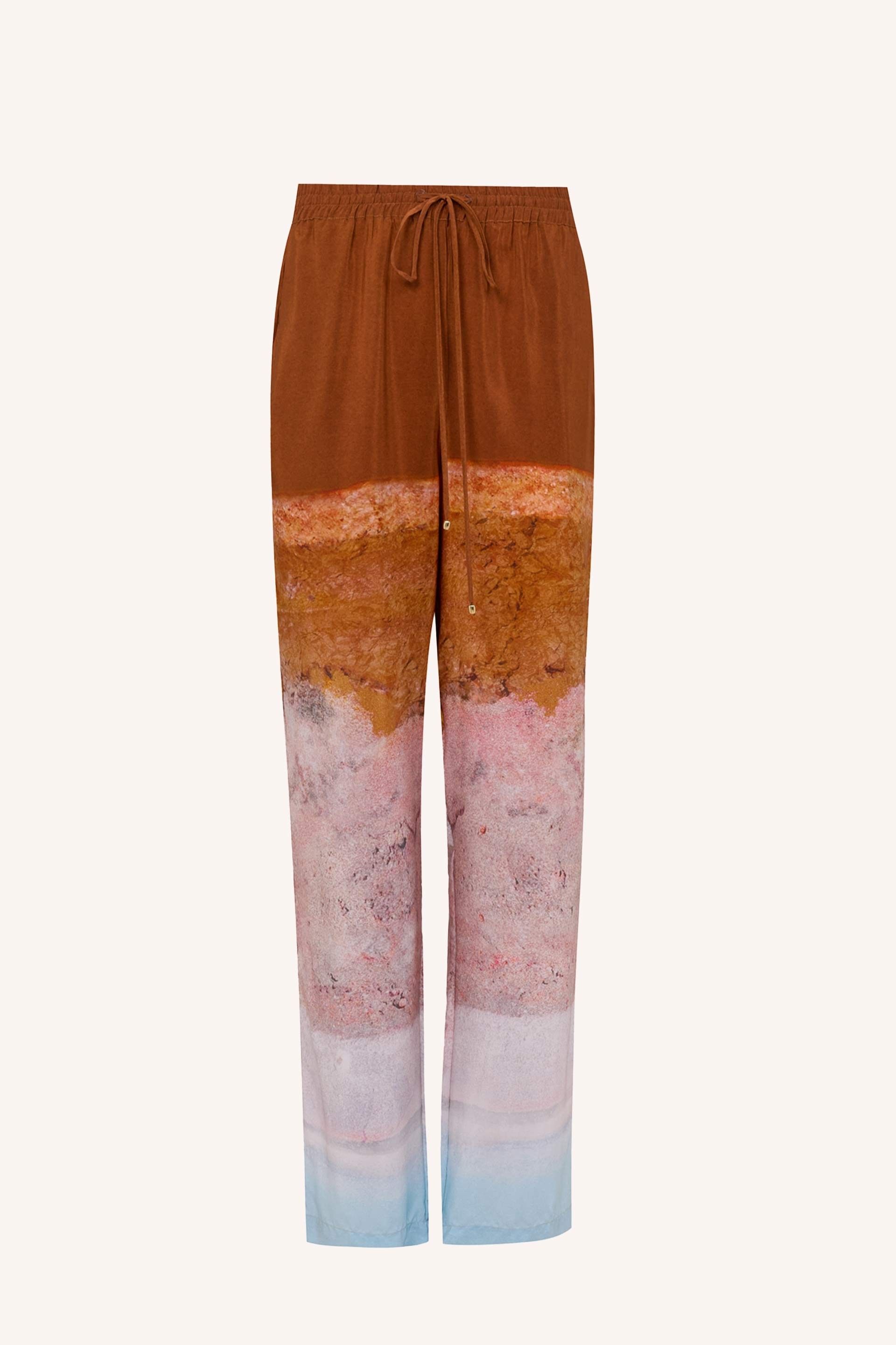CALÇA SINOP SEDA ESTAMPADO | SINOP PRINTED SILK PANTS