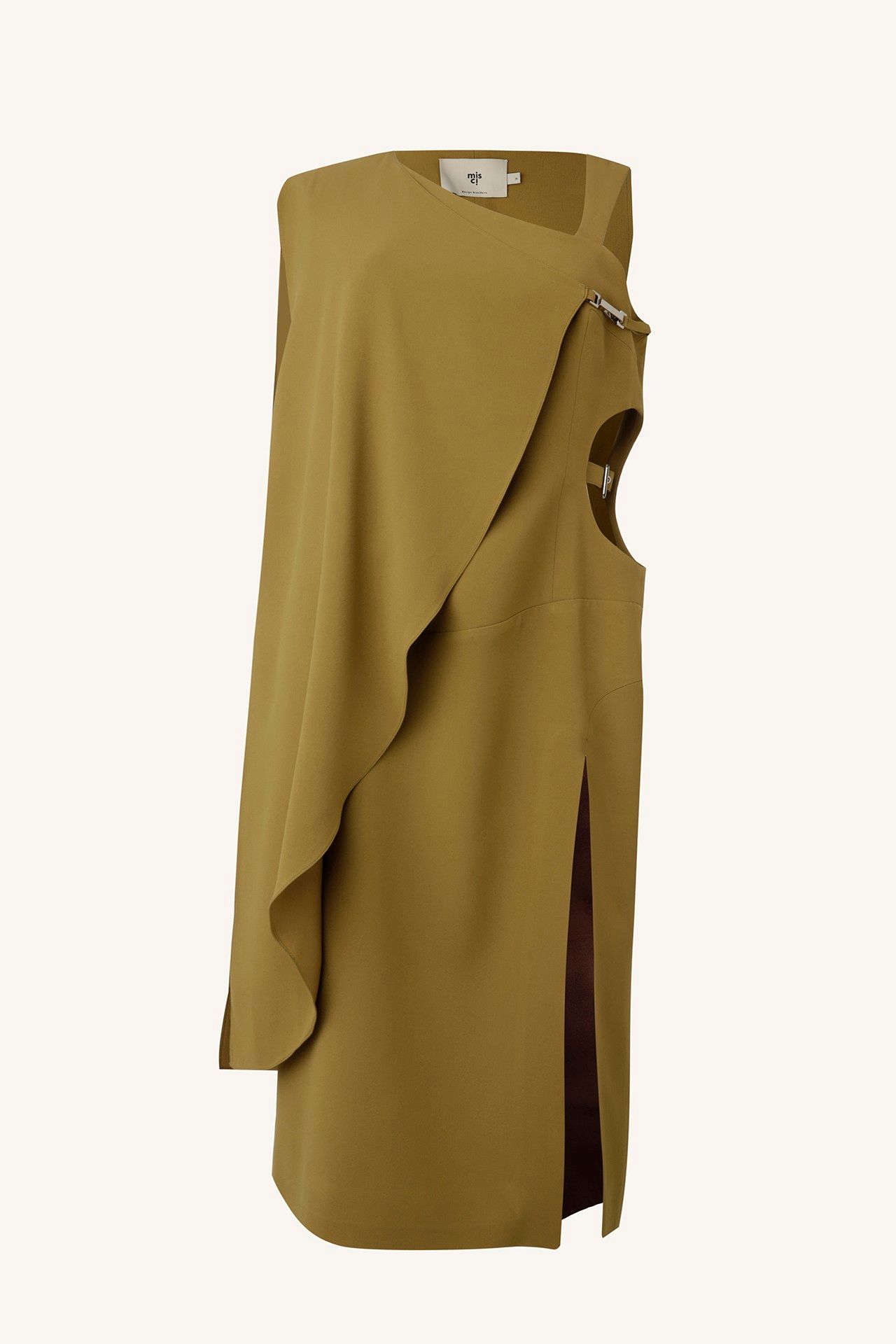 VESTIDO TENDA CREPE VERDE | GREEN CREPE TENT DRESS