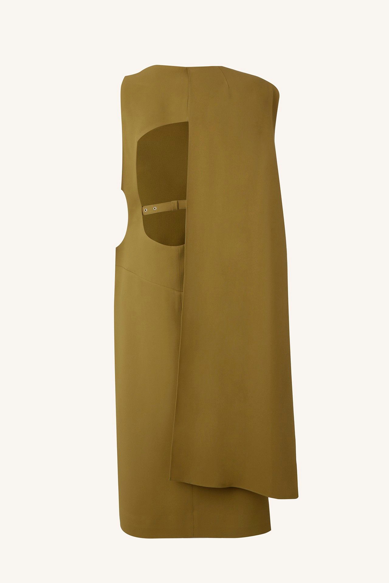 VESTIDO TENDA CREPE VERDE | GREEN CREPE TENT DRESS
