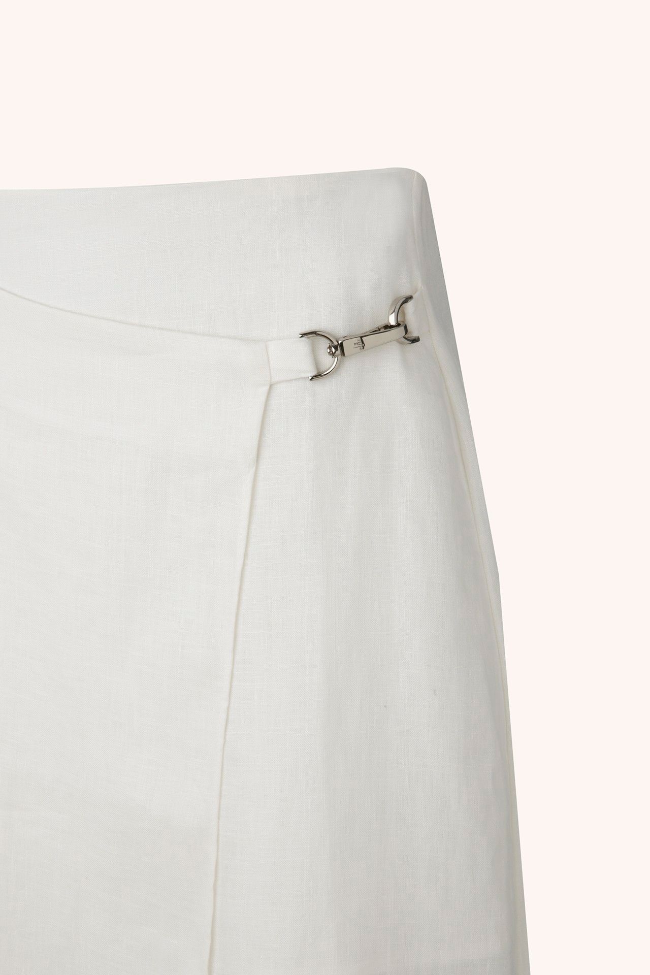 SAIA SALTIMBANCO LINHO METALIZADO PRATA | SALTIMBANCO SKIRT METALLIC SILVER LINEN