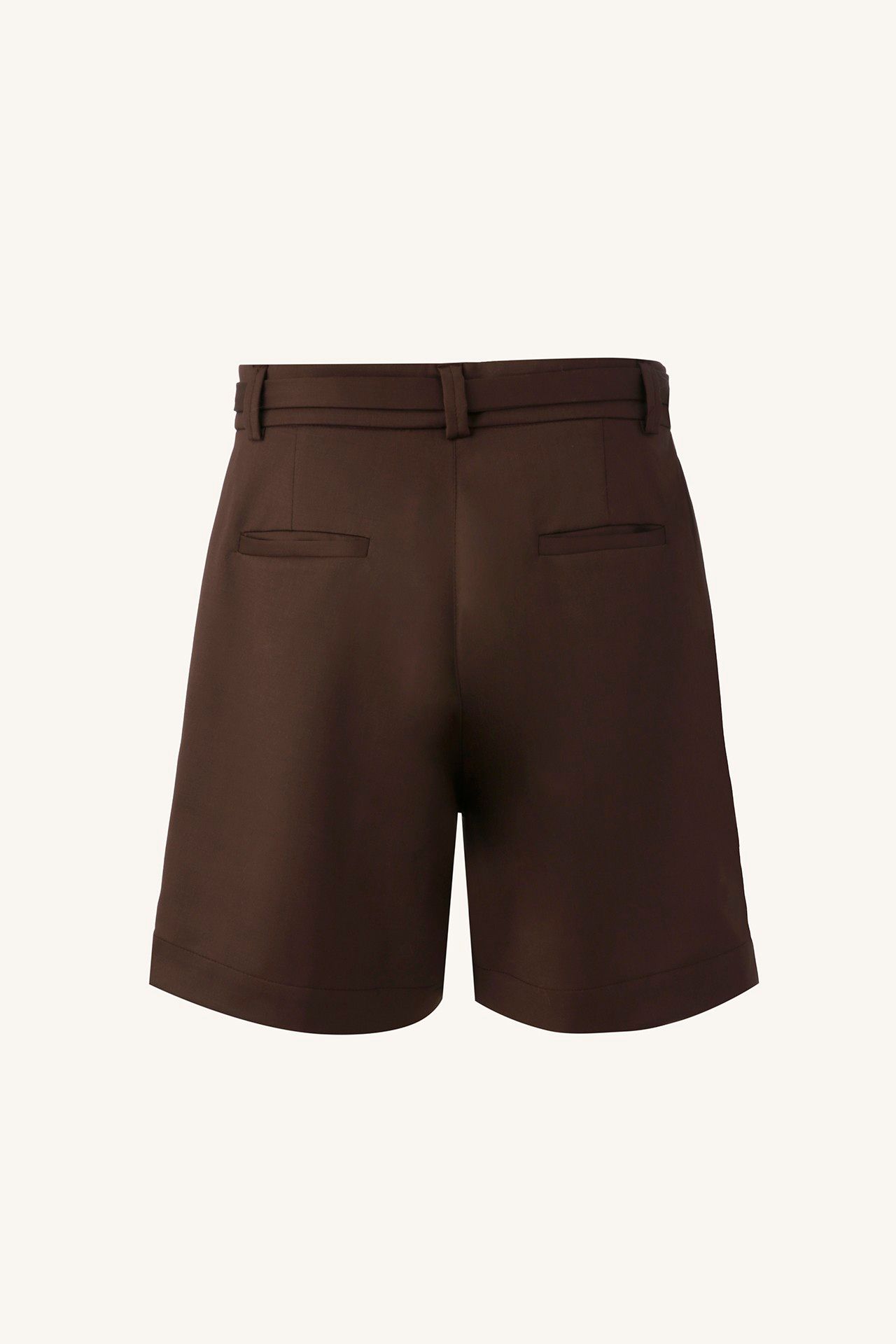 BERMUDA BUMERANGUE LINHO ALGODÃO MARROM | BOOMERANG SHORTS LINEN COTTON BROWN