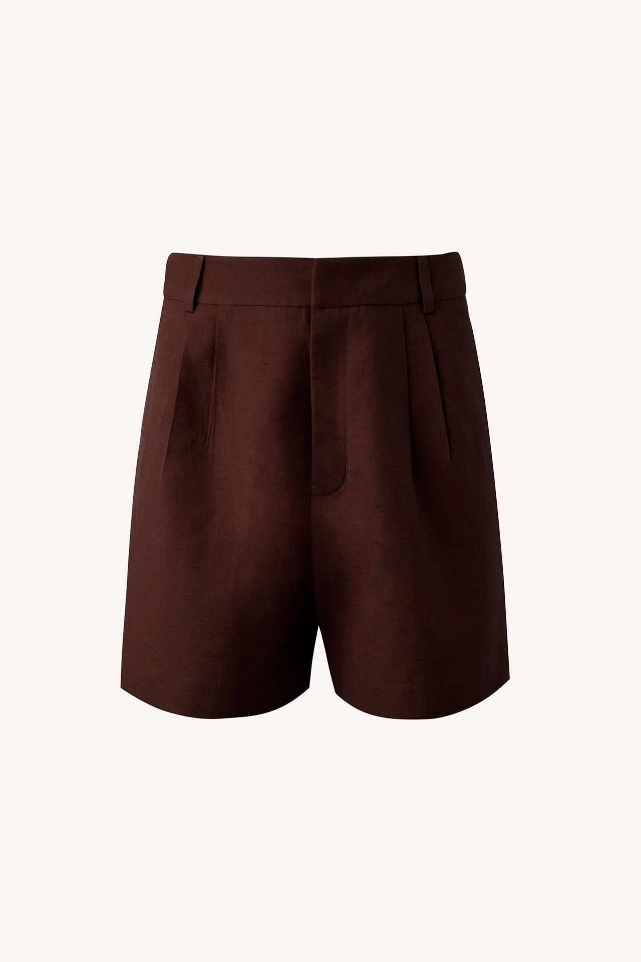 BERMUDA ALFAIATARIA LINHO ALGODÃO MARROM |  TAILORING SHORTS LINEN COTTON BROWN