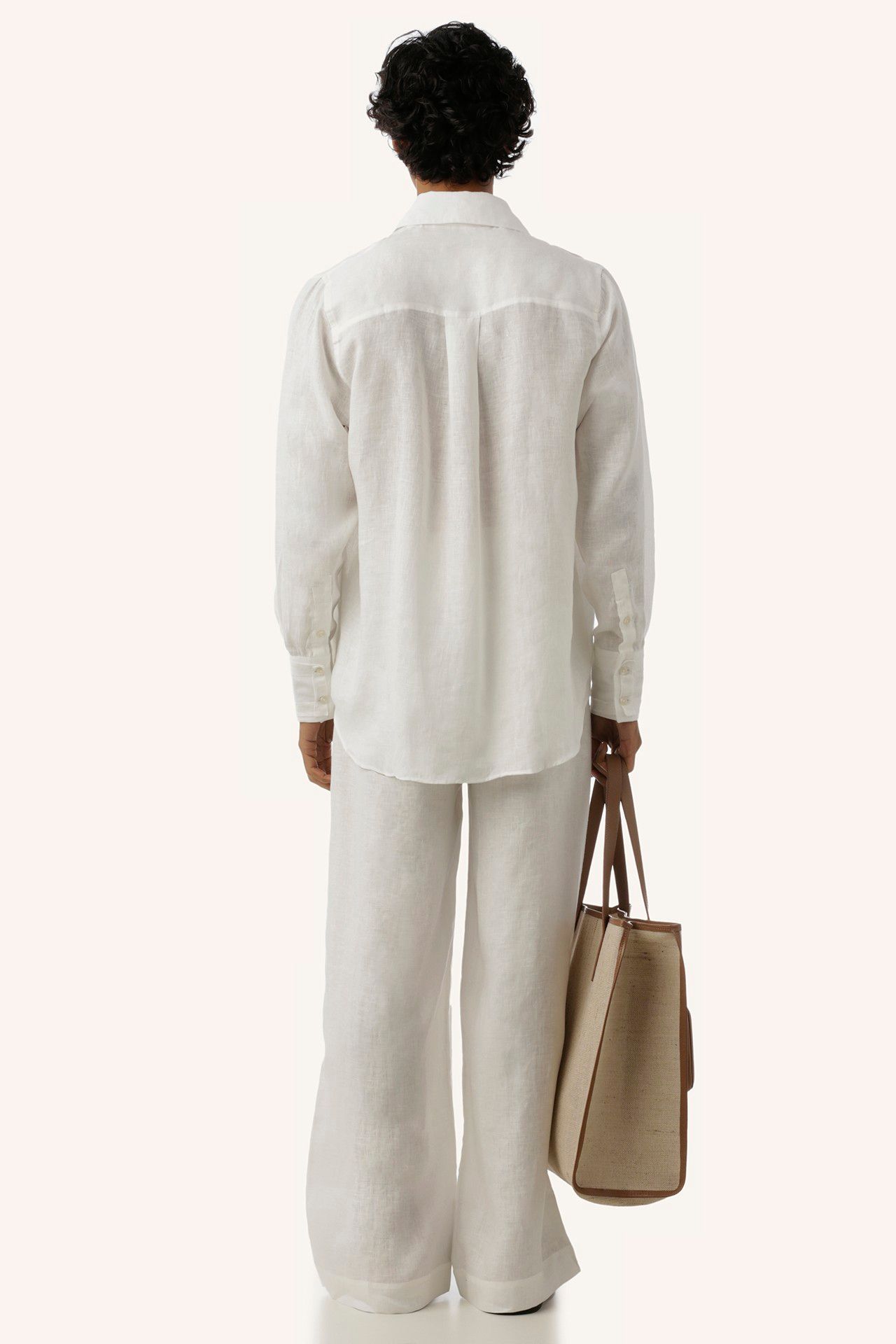 CAMISA MANGA LONGA VENTO LINHO OFF WHITE | OFF WHITE VENTO LINEN LONG SLEEVE SHIRT