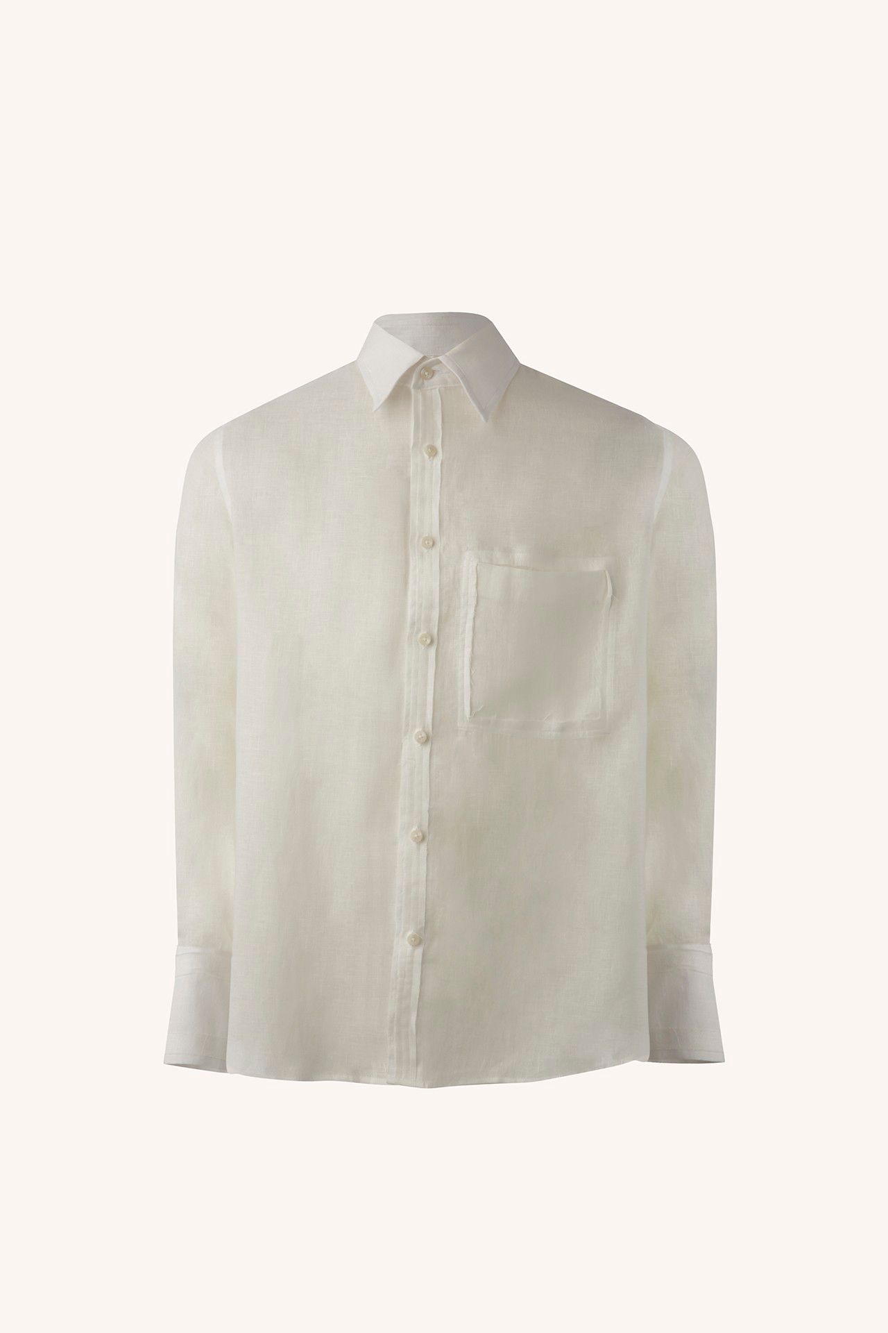 CAMISA MANGA LONGA VENTO LINHO OFF WHITE | OFF WHITE VENTO LINEN LONG SLEEVE SHIRT