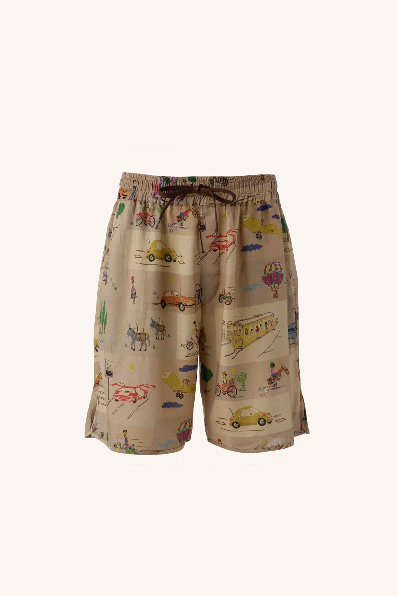 BERMUDA LONA VISCOLINHO ELEMENTS BEGE | VISCOSE CANVAS SHORTS ELEMENTS BEIGE