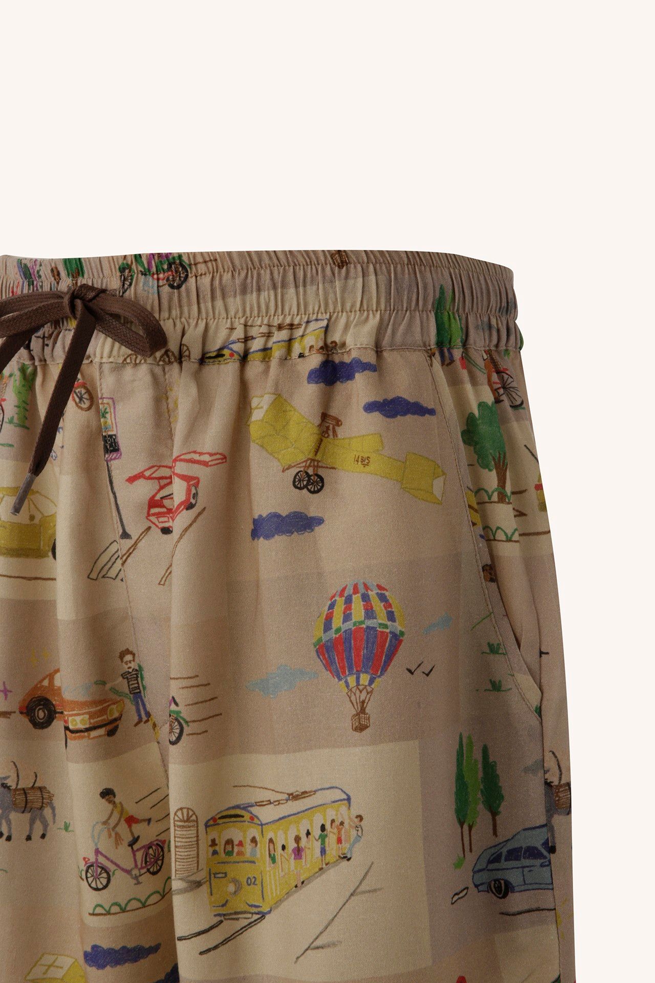 BERMUDA LONA VISCOLINHO ELEMENTS BEGE | VISCOSE CANVAS SHORTS ELEMENTS BEIGE