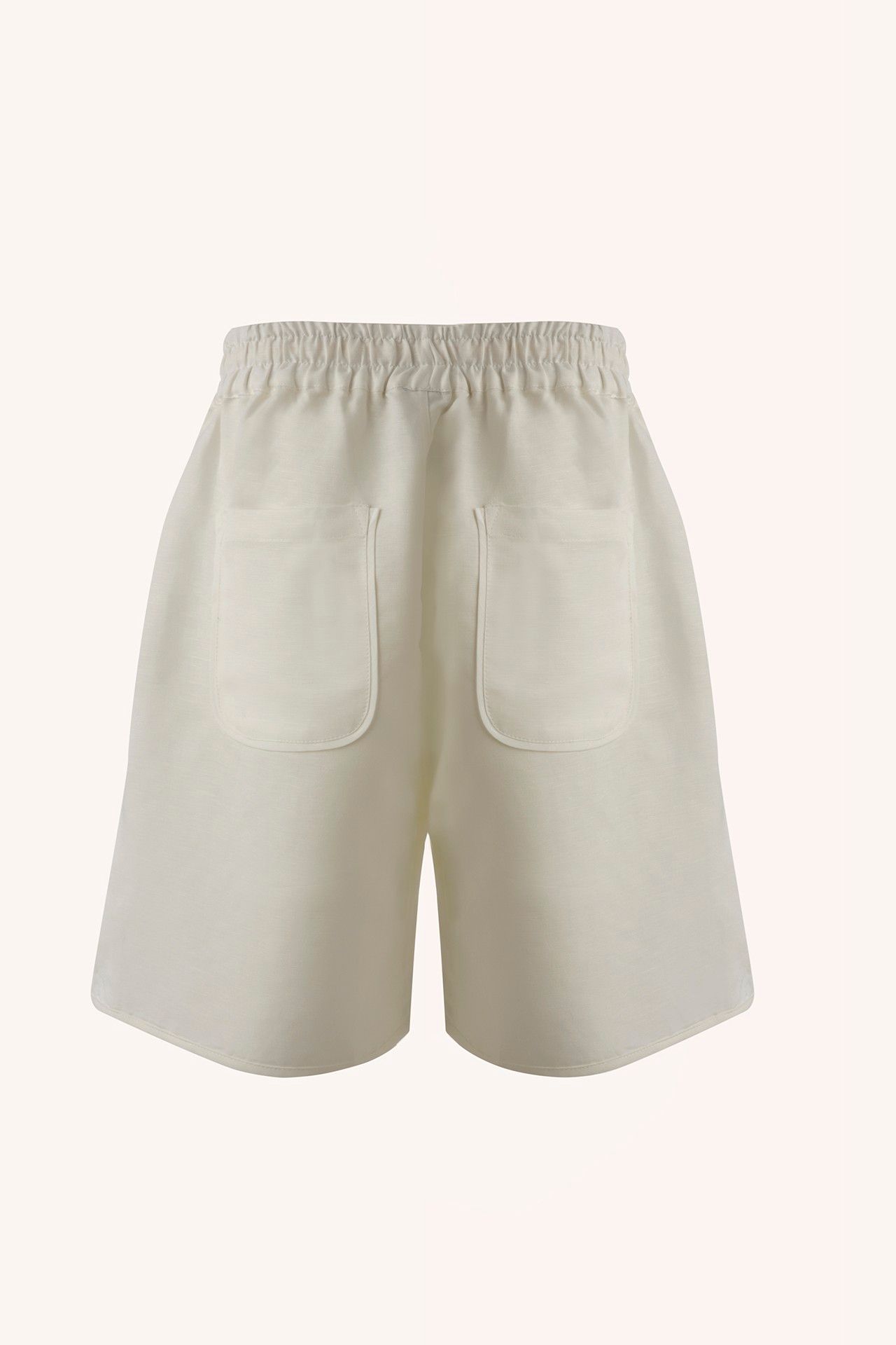 BERMUDA LONA VISCOLINHO OFF | OFF VISCOSE CANVAS SHORTS