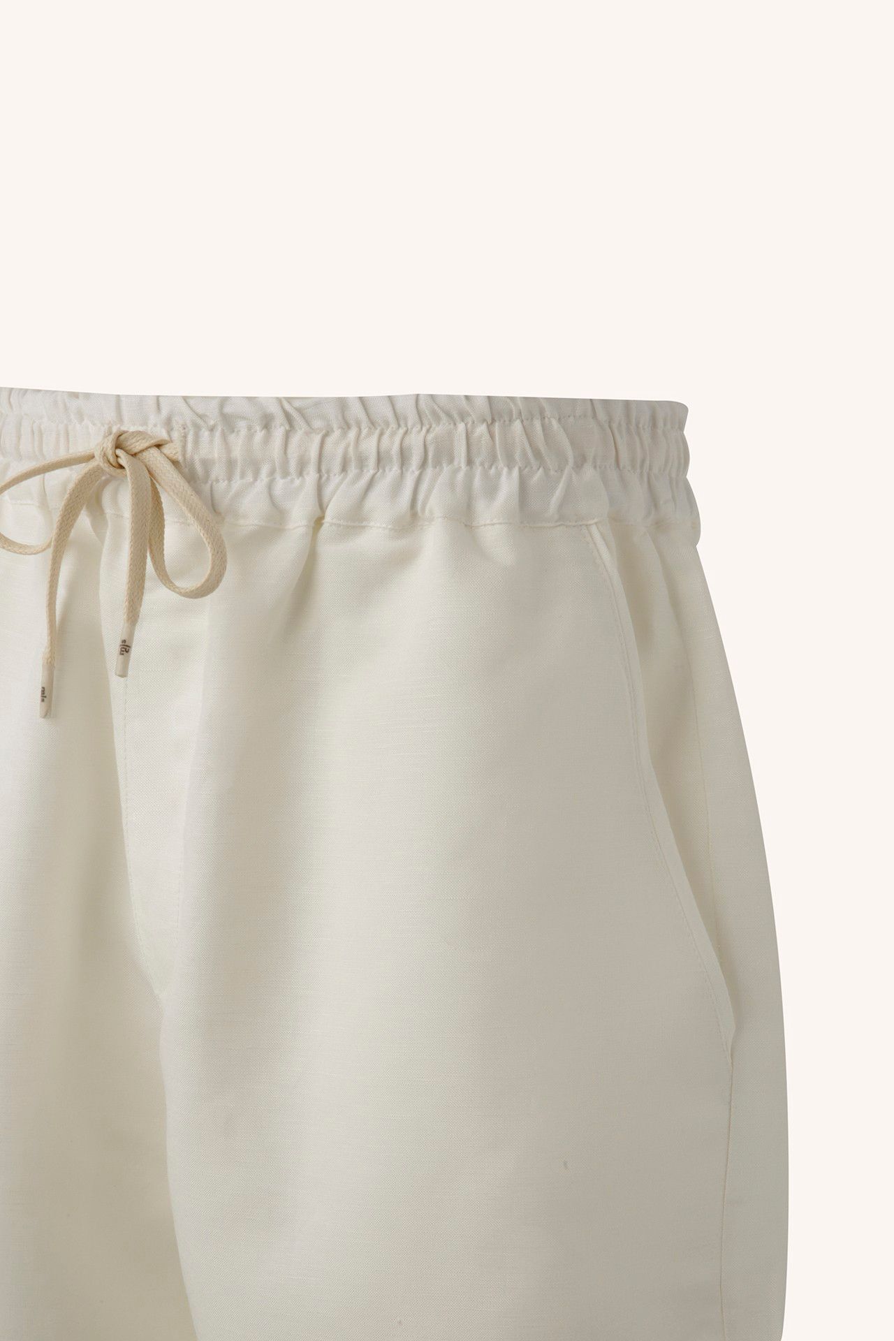 BERMUDA LONA VISCOLINHO OFF | OFF VISCOSE CANVAS SHORTS