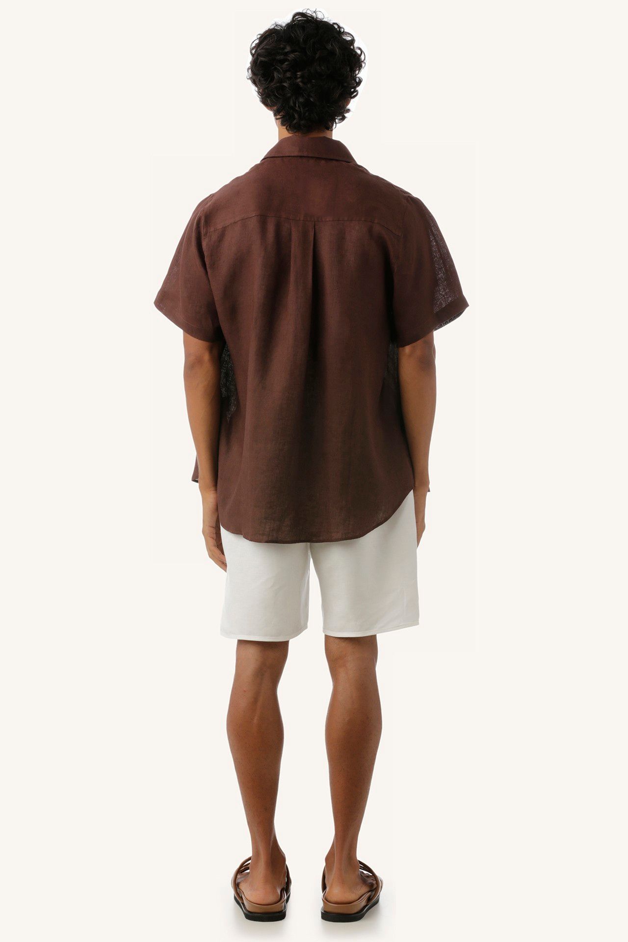 BERMUDA LONA VISCOLINHO OFF | OFF VISCOSE CANVAS SHORTS