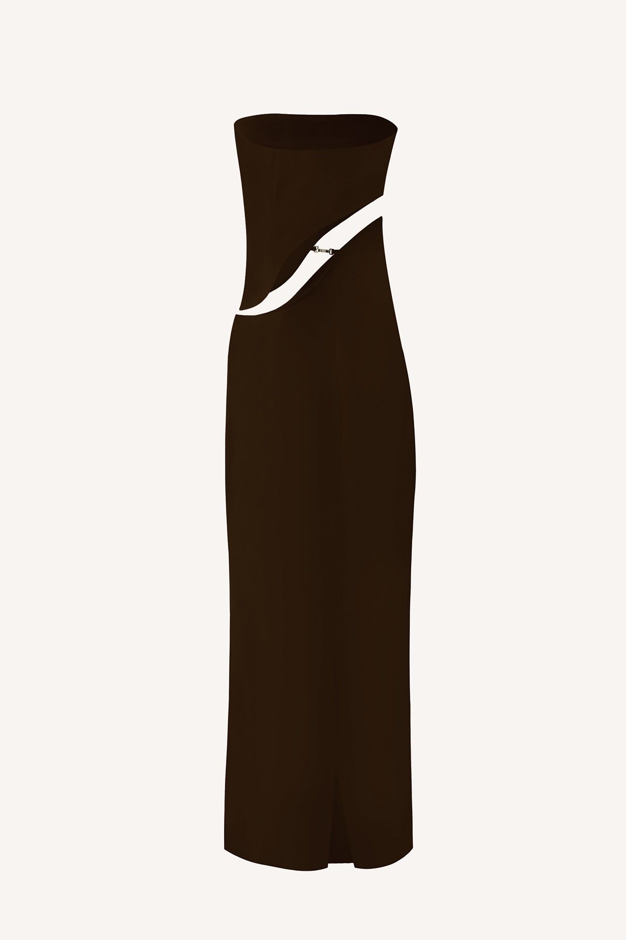 VESTIDO ARGOLISTA CREPE MARROM | ARGOLISTA BROWN CREPE DRESS
