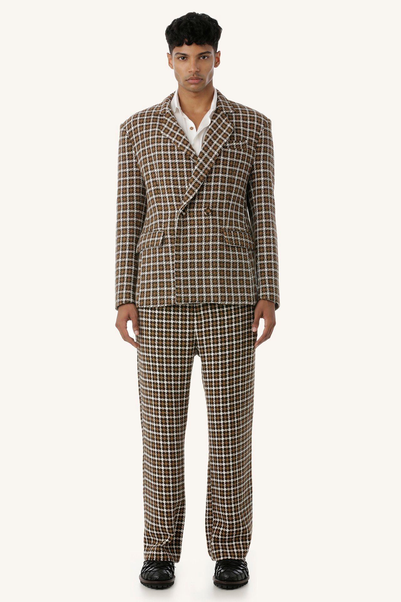 BLAZER PHILO TWEED LÃ MARROM | BROWN PHILO TWEED BLAZER