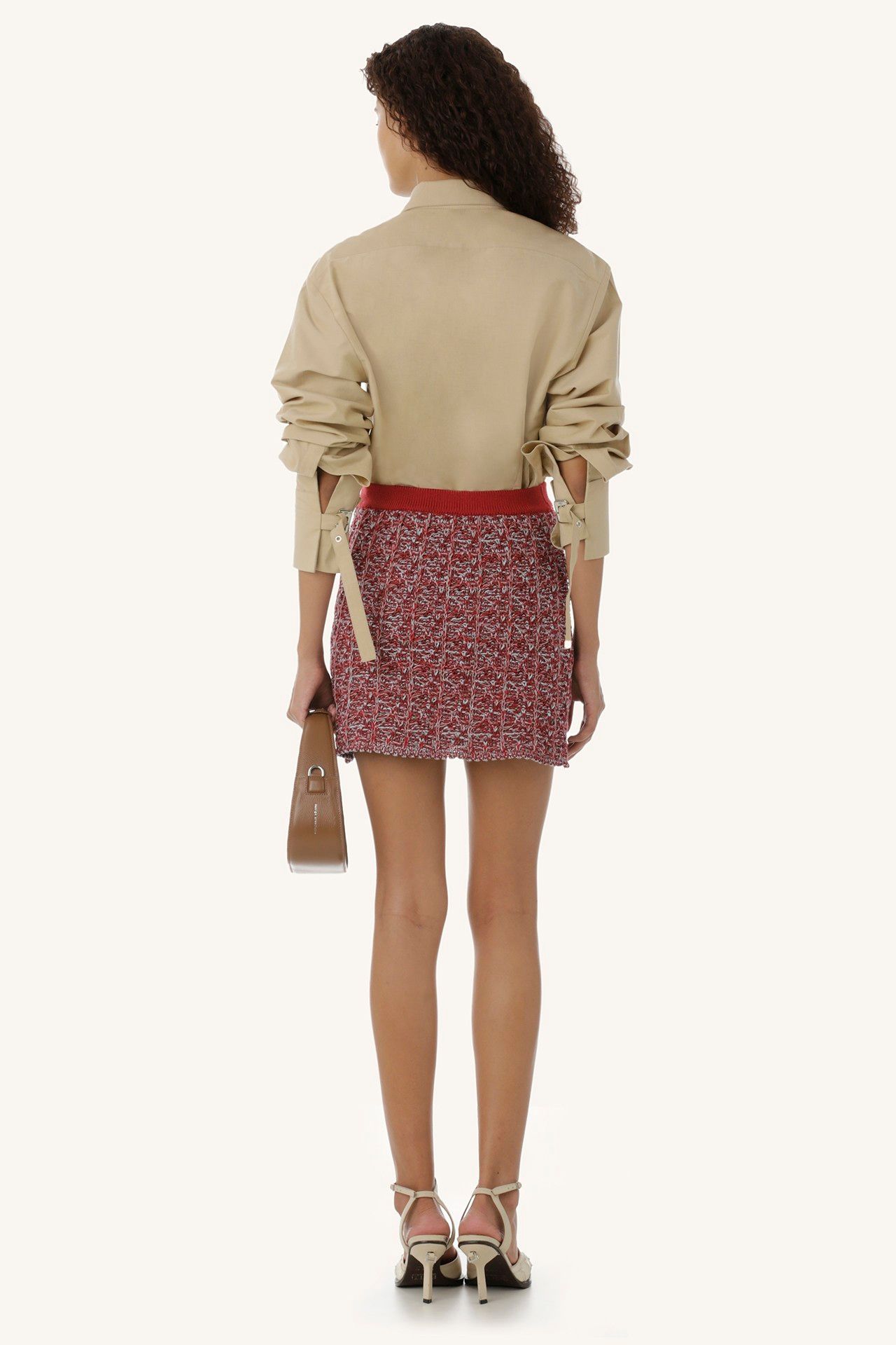 SAIA MINI JANI TRICOT VERMELHO | RED JANI KNIT MINI SKIRT